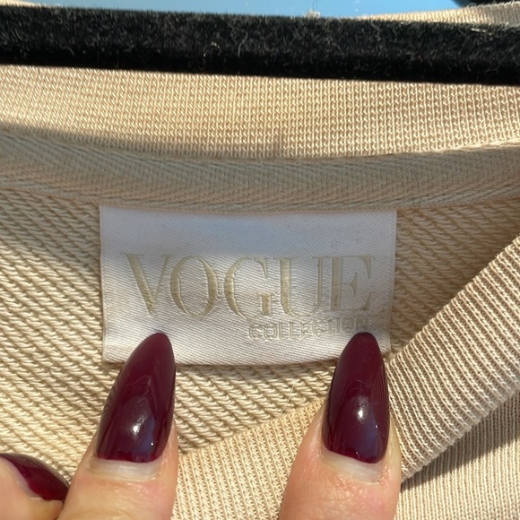 VOGUE collection cream crew neck sweater - Picture 3 of 4